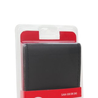 Оплетка на руль SAM-300 BLACK кожа (M) фото