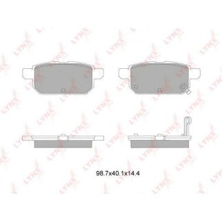 Колодки тормозные задние дисковые к-кт LYNXauto BD-7314 фото