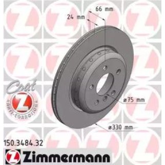 Диск тормозной Zimmermann 150.3484.32 фото