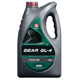 Масло трансмиссионное Лукойл GEAR SYNT GL-4 75W-85 синтетическое 4 л 3648365 фото