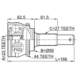 ШРУС наружный FEBEST 0210-V10A44 фото 2