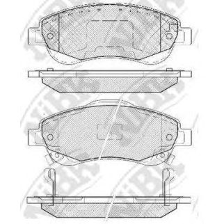 Колодки тормозные передние к-кт NiBK PN8808 фото