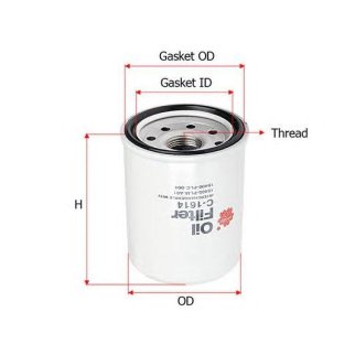 Фильтр масляный SAKURA C1614 фото