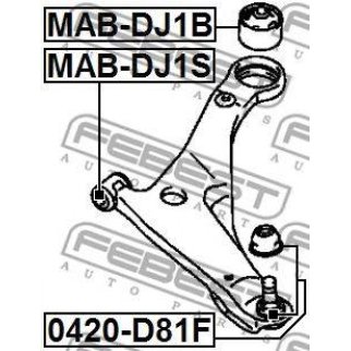 Опора шаровая FEBEST 0420-D81F фото