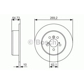 ДИСК ТОРМОЗНОЙ ЗАДНИЙ фото