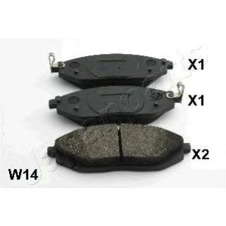 Колодки тормозные Japanparts PA-W14AF фото