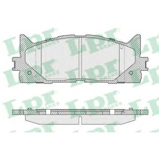 Колодки тормозные передние к-кт Lpr 05P1593 фото