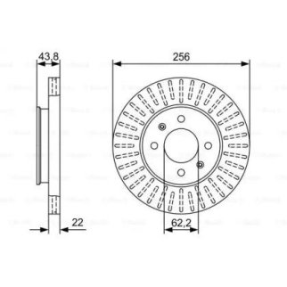 Диск тормозной BOSCH 0 986 479 W05 фото