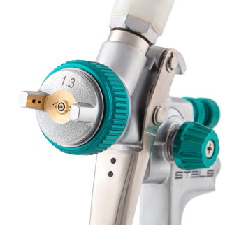 Краскопульт AG 901 LVMP проф. сопла 1,3мм и 1,1мм (верхний бачок) Stels фото 5