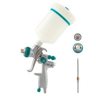 Краскопульт AG 901 LVMP проф. сопла 1,3мм и 1,1мм (верхний бачок) Stels фото