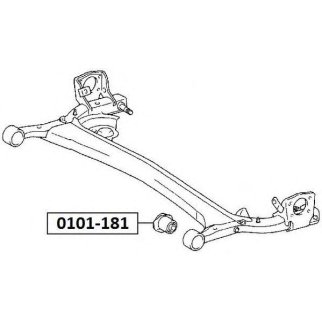 Сайлентблок ASVA 0101-181 фото