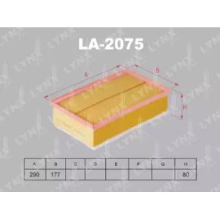 Фильтр воздушный LYNXauto LA-2075 фото