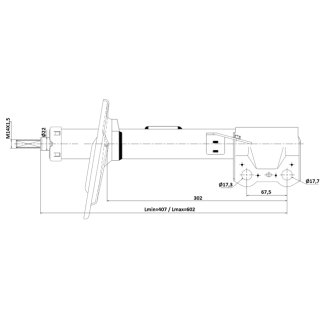 Амортизатор передний FEBEST 01110-006FR фото 2