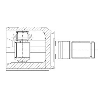 ШРУС для а/м Hyundai Creta (15-) 1.6i AT 2WD (внутр. перед. лев./прав.) (GO 0829) фото 3