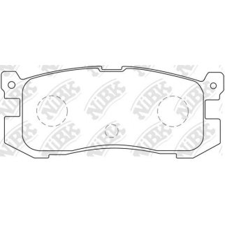 Колодки тормозные к-кт NiBK PN5195 фото