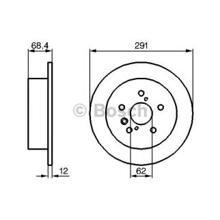 Диск тормозной TOYOTA: AVENSIS VERSO 01 -, PREVIA 00 -, TARAGO вэн 00-05 фото