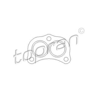 Прокладка приемной трубы глушителя topran 107210685 фото