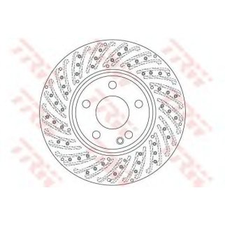 Диск тормозной передний вентилируемый TRW DF6262S фото
