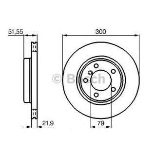 Диск торм. BMW 318-328 E46 (300x22) вентилируемые фото