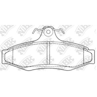 Колодки тормозные задние дисковые к-кт NiBK PN0424 фото