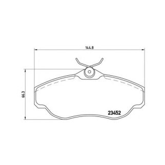 Колодки тормозные передние к-кт brembo P 44 008 фото