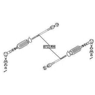 Тяга рулевая ASVA 0722-RH фото