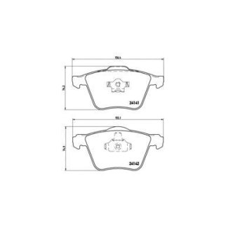 Колодки тормозные передние к-кт Brembo P 86 018 фото