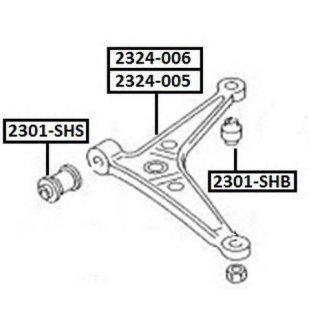 Сайлентблок ASVA 2301-SHS фото
