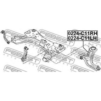 Рычаг передний правый FEBEST 0224-C11RH фото