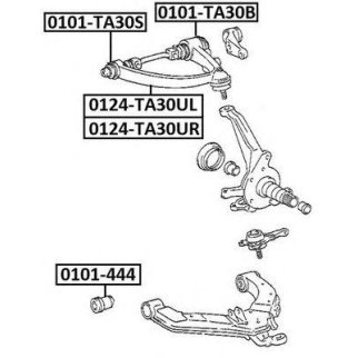 Рычаг передний ASVA 0124-TA30UR фото