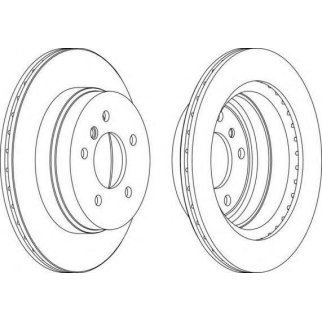 Диск торм. зад. BMW 1,3 E81,87,90 фото