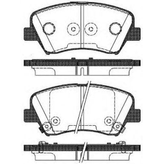 1412 32_колодки дисковые передние! с антискрипередние пластинами Hyundai Elantra/i30 all 11> фото