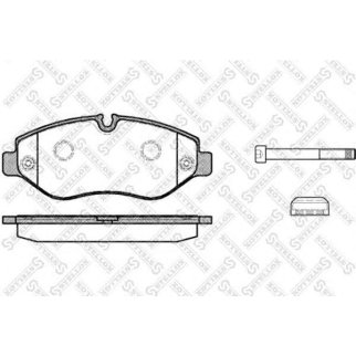1256 000-SX_колодки дисковые !перед. MB Sprinter 209CDi-324CDi, VW Crafter 30/35 2.5TDi 06> фото