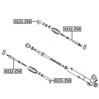 Тяга рулевая ASVA 0222-Z50 фото