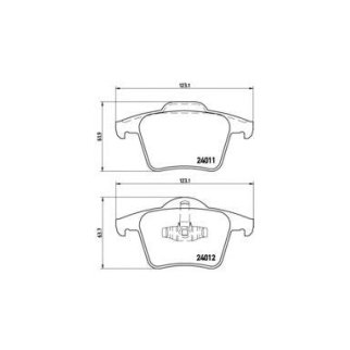 Колодки тормозные задние к-кт brembo P 86 019 фото