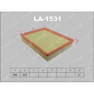 Фильтр воздушный LYNXauto LA-1531 фото