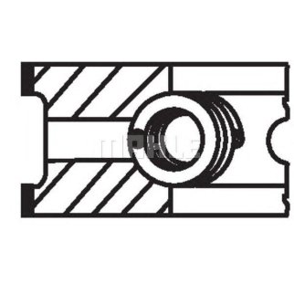 Кольца поршневые к-кт MAHLE 081 76 N0 фото
