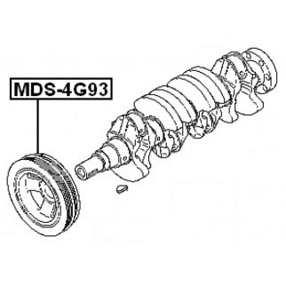 Шкив коленвала FEBEST MDS-4G93 фото 2