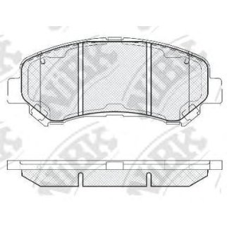 Колодки тормозные передние к-кт NiBK PN2801 фото