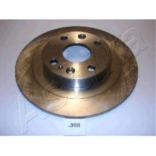 Диск тормозной задний ashika 61-03-308 фото