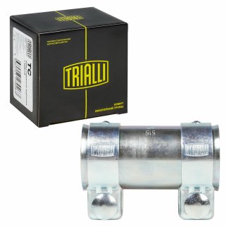 Хомут глушителя трубчатый с муфтой D=55 мм L=125 мм (оцинк. сталь) TRIALLI TC 55 Z фото 2