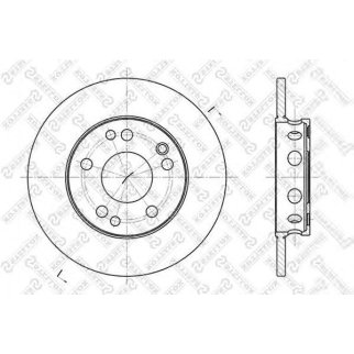 6020-3306-SX_диск тормозной передний! MB W201 1.8-2.5D 82-93 фото