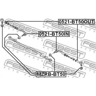 Наконечник рулевой правый FEBEST 0521-BT50IN фото