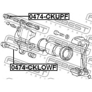 0474-CKUPF_направляющая суппорта тормозного переднего! Mitsubishi Lancer/Mirage CJ 95-03 фото