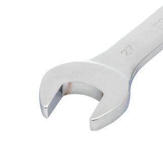 Ключ комбинированный трещоточный, 27 мм, CrV, шарнирный, зеркальный хром Matrix 14872 фото 2