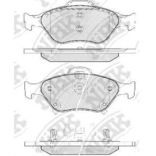 Колодки тормозные передние к-кт NiBK PN1839 фото