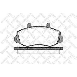 689 000B-SX_колодки дисковые задн.! с антискрип. пл. MB W202 1.8-2.5TD 93-01/W210 2.0-3.0TD 96-02 фото 2