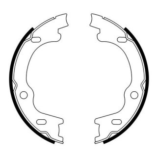 Колодки торм. для а/м Kia Carens (06-) барабан. ст. торм. 167x32 (GF 4649) фото 4