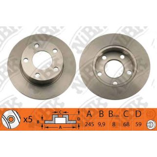 Диск тормозной задний для Audi 100 437615601 фото