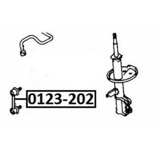 Стойка переднего стабилизатора ASVA 0123-202 фото